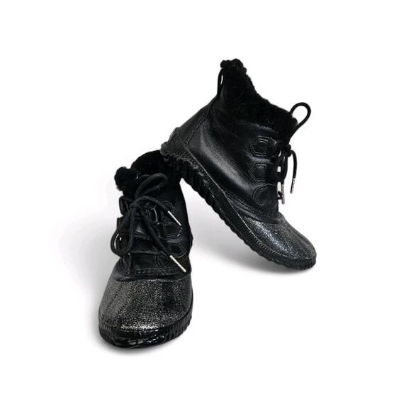 Sorel Shoes - Sorel Out N About Plus Lux Black Waterproof Ankle Snow Boots Booties Size 7.5
